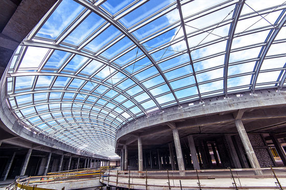 Construcción de estructuras duraderas de acero comercial Edificios prefabricados de estructura de acero comercial