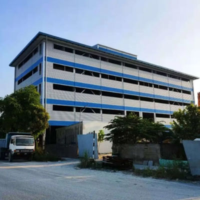 Modularne stalowe prefabrykowane ramy struktury budynku trzęsienie ziemi Autocad