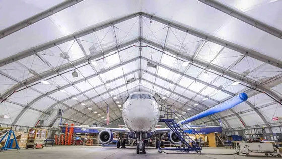 Przemysłowe hangary statków powietrznych metalowe Konstrukcja metalowa Prefabrykowane budynki stalowe