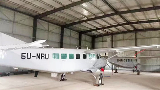 Q235B Hangar konstrukcji stalowej, zaprojektowany specjalnie do przechowywania samolotów
