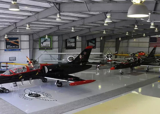 Farba Zgalwanizowana Lotnisko Stalowa struktura prywatny hangar samolotu anty trzęsienie ziemi