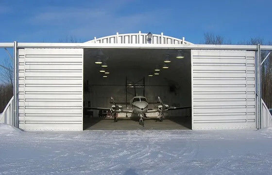 Hangar de reparación de aeronaves industriales temporales pre-diseñado H Beam de acero Hangar de aviones
